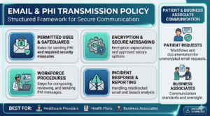 HIPAA Email and PHI Transmission Policy, editable communications template