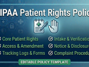 HIPAA Patient Rights Policy, editable patient rights compliance template