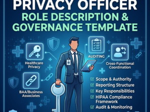HIPAA Privacy Officer Role Description, editable job description template