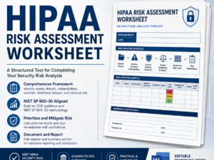HIPAA Risk Assessment Worksheet