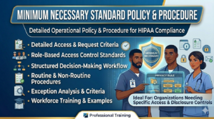 HIPAA Minimum Necessary Standard Policy, editable PHI access template