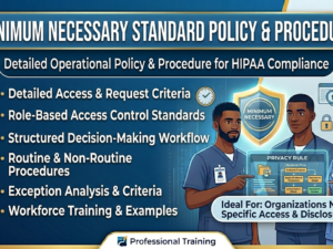 HIPAA Minimum Necessary Standard Policy, editable PHI access template