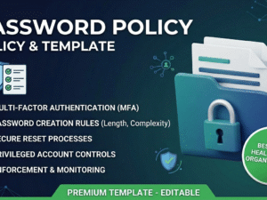 HIPAA Password Policy, editable credential management template