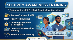 HIPAA Security Awareness Training, editable workforce training PowerPoint