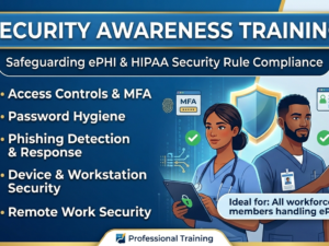 HIPAA Security Awareness Training, editable workforce training PowerPoint