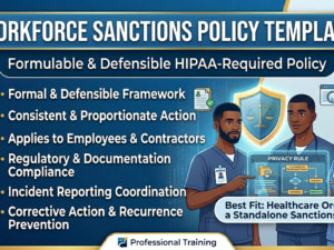 HIPAA Workforce Sanctions Policy, editable disciplinary procedures template