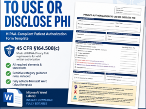Privacy Authorization to Use or Disclose PHI