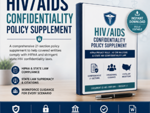 HIV and AIDS Confidentiality Policy Supplement