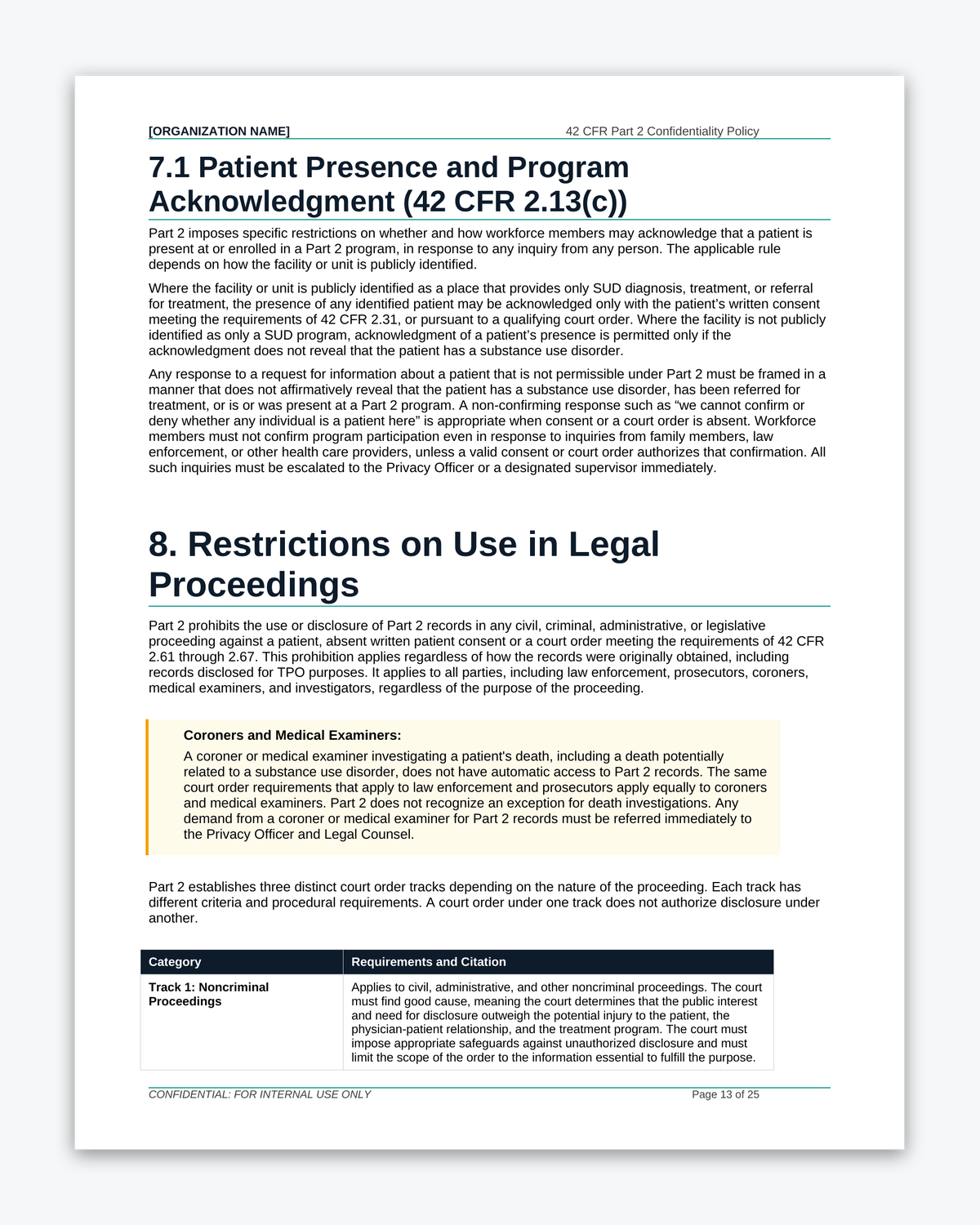 42 CFR Part 2 Behavioral Health Confidentiality Kit - Image 3
