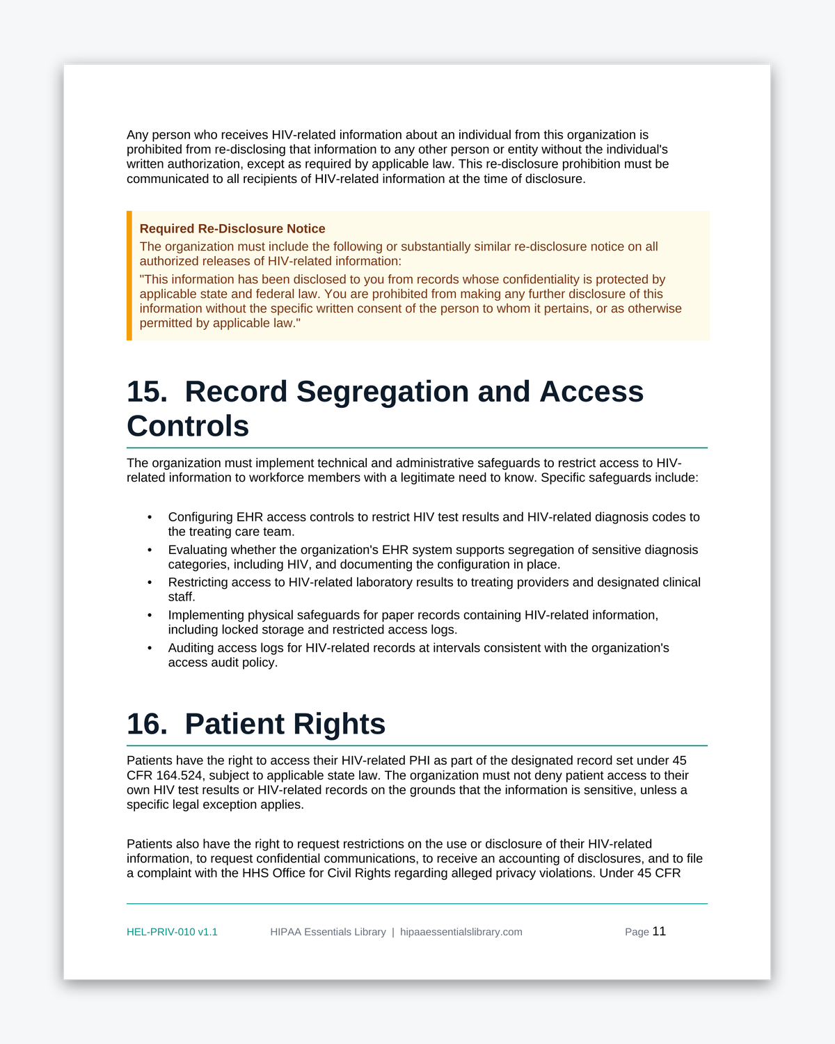 42 CFR Part 2 Behavioral Health Confidentiality Kit - Image 8
