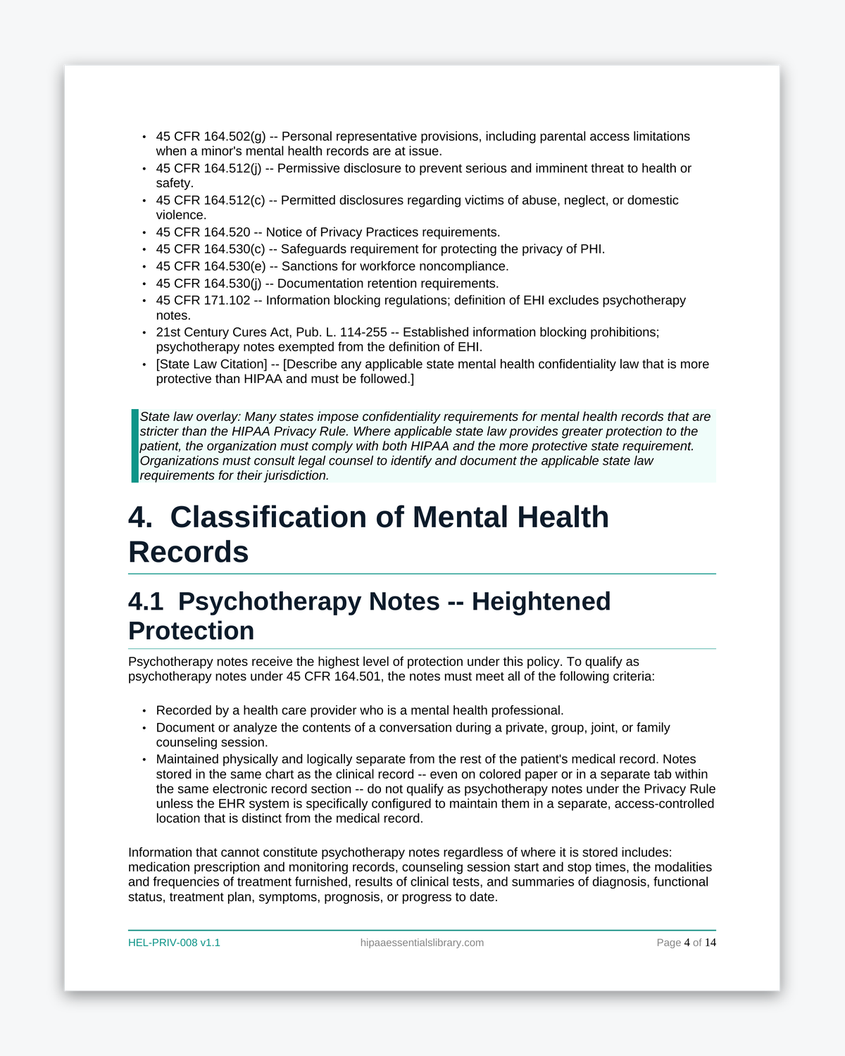 42 CFR Part 2 Behavioral Health Confidentiality Kit - Image 10