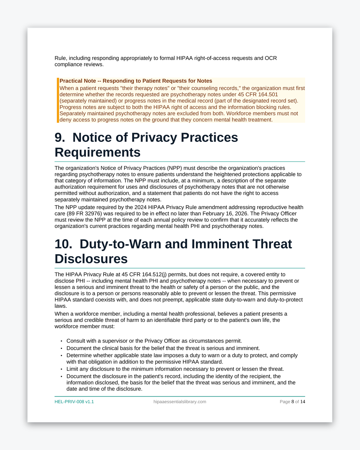 42 CFR Part 2 Behavioral Health Confidentiality Kit - Image 11