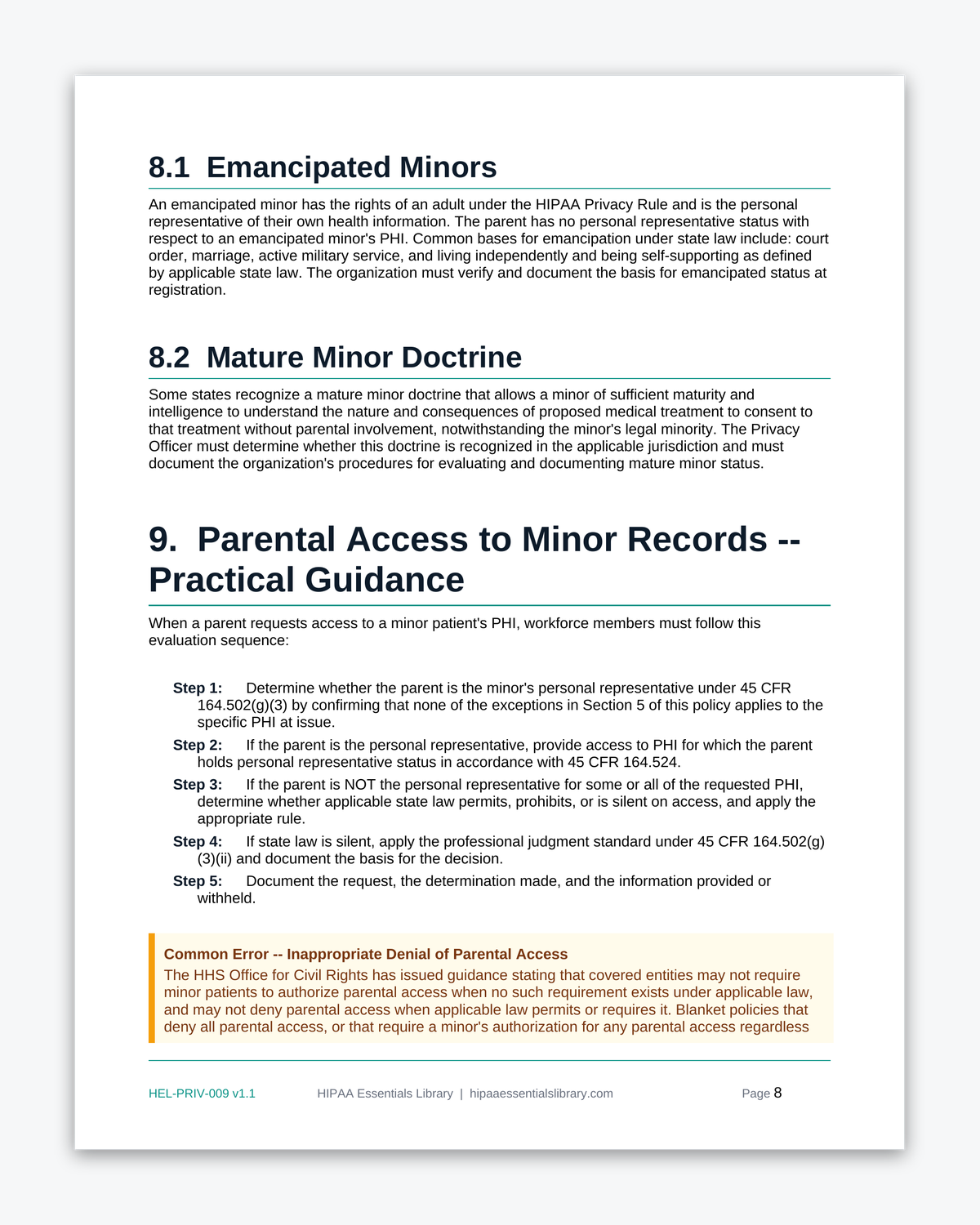 42 CFR Part 2 Behavioral Health Confidentiality Kit - Image 15